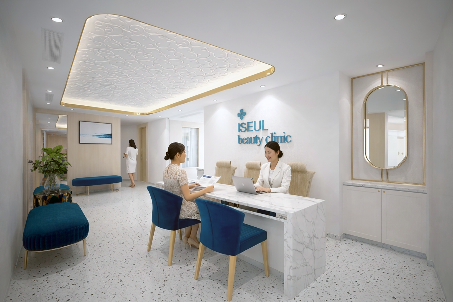 nội thât thẩm mỹ viện Iseul